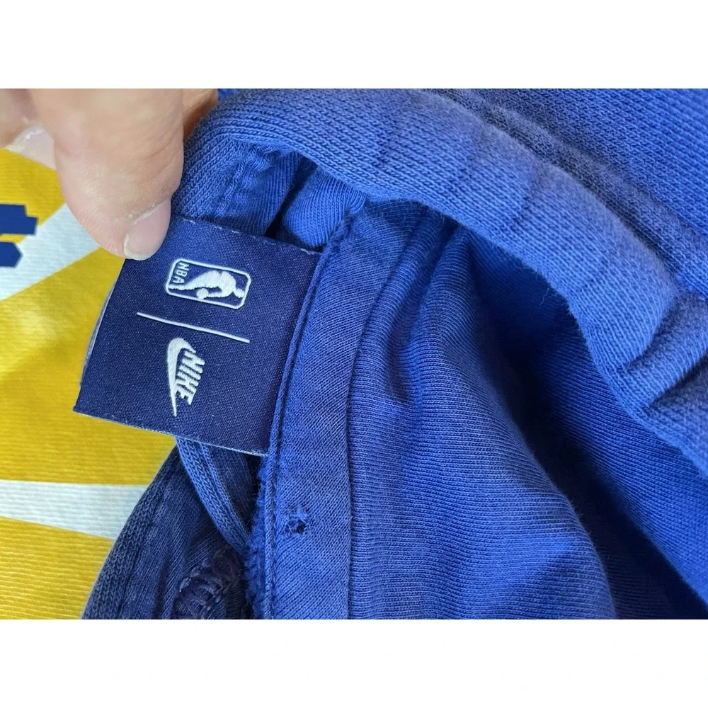 Golden State Warriors Hoodie Men L Blue Nike Pullover Sweatshirt NBA Basketball